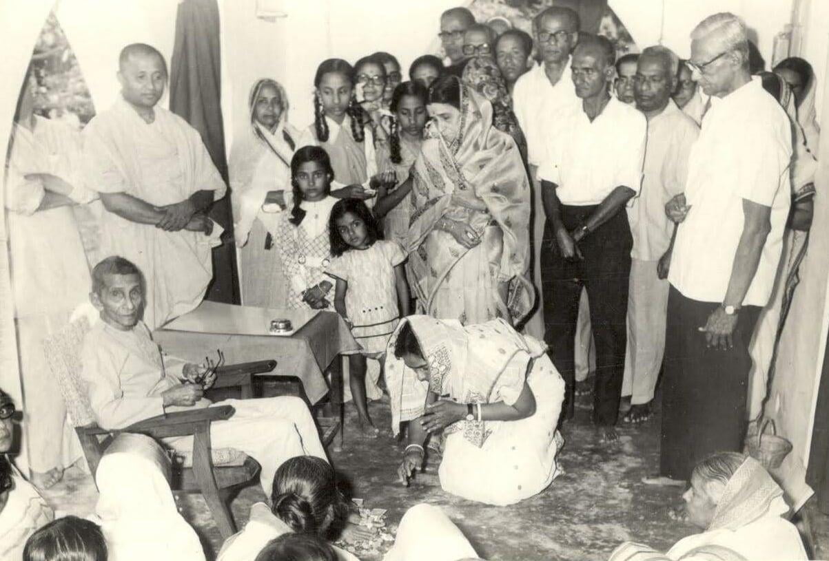 Swami Vireshwarananda at Kishanpur Dehradun Ramakrishna Ashrama